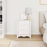 Coffee Table Drammen White 45 x 35 x 56 cm Solid Pine Wood 42003049
