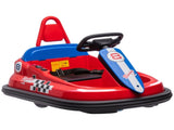 6V Electric Kids Bumper Car, 6V Spin Waltz Car, with Music, Horn, Lights - Red T3398P348364