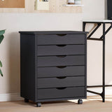 Rolling Cabinet with Drawers MOSS Grey Solid Wood Pine 355893