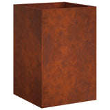 Garden Planter Rusty 50 x 50 x 75 cm Weathering Steel 8005398