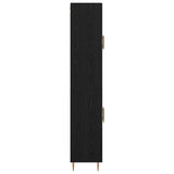 Highboard 2 pcs Black Oak Engineered Wood 3416272