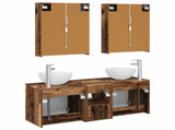 Bathroom Cabinet Set 5 pcs Old Wood 53 x 15.5 x 70 cm 3406373