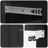 Wall-Mounted Bedside Cabinet 2 pcs Black 34.5 x 33 x 20 cm 899278