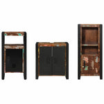 Bathroom Furniture Set 3 pcs Multicolour Solid Reclaimed Wood 3305613
