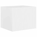 TV Wall Cabinet Set Wall-mounted 6 pcs High Gloss White 3408947