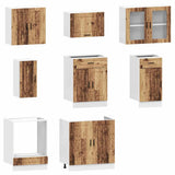 8 Piece Kitchen Cabinet Set Kalmar Old Wood Engineered Wood 3314849