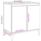 Sink Cabinet Artisan Oak 58x33x60 cm Engineered Wood 857118