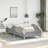 Bed Frame without Mattress Light Grey 100x203 cm Twin XL Fabric 347200