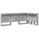 Storage Headboard Concrete Grey 90 cm Engineered Wood 3335456