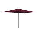 Garden Parasol with Base 200 x 300 cm Polyester Rectangular 42036172