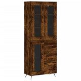 Highboard Smoked Oak 69.5x34x180 cm Engineered Wood 3198574