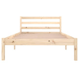 Bed Frame without Mattress Solid Wood Pine 100x200cm 810420
