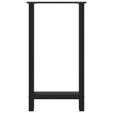 Bar Table Legs Black 2 pcs 40x cm Steel 4013324