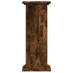 ZNTS Plant Stand Smoked Oak 33x33x80 cm Engineered Wood 852973