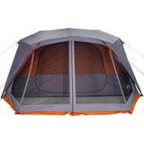 Family Tent 10-Person Grey and Orange Quick Release Waterproof 94291