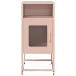 ZNTS Bedside Cabinet Pink 36x39x78 cm Cold-rolled Steel 853411