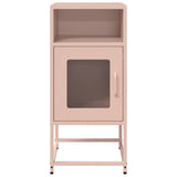 ZNTS Bedside Cabinet Pink 36x39x78 cm Cold-rolled Steel 853411