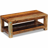 Coffee Table Solid Reclaimed Wood 90x45x35 cm 243322