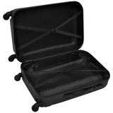 Three Piece Hardcase Trolley Set Black 45.5/55/66 cm 91141