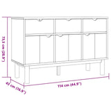 Sideboard OTTA Brown and Black 114 x 43 x 73.5 cm 42041755