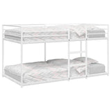 Bunk Bed without Mattress White 100x200 cm Steel 4019886