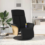 Massage Recliner Chair Black 79 x 87 x 104.5 cm Fabric 42018594