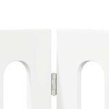 Folding Pet Fence 2 pcs White 100.5 x 38 x 70 cm 8005953