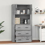 Highboard Grey Sonoma Engineered Wood 3185389