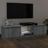 TV Cabinet with LED Lights Grey Sonoma 120x30x36 cm 815709