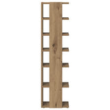 Shoe Cabinet Artisan Oak 28x27x102 cm Engineered Wood 856666