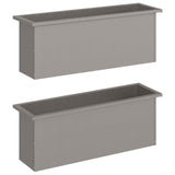 Garden Planter with LED 2 pcs Rusty 30 x 100 x 30 cm 8008125