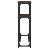 Console Table Brown Oak 145x22.5x75 cm Engineered Wood 834099