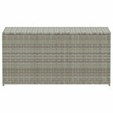 Garden Storage Box Poly Rattan 100x50x50 cm Grey 46473