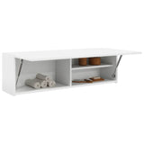 Bathroom Wall Cabinet White 100x25x30 cm Engineered Wood 860094