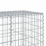 Gabion Basket with Cover 850x100x100 cm Galvanised Iron 3295205