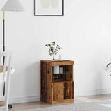 LED Sideboard Old Wood 41 x 37 x 67 cm Engineered Wood 863036