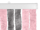Insect Curtain Chenille Silver Grey and Pink 90 x 200 cm 42034439
