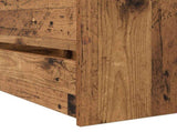 Bed Frame with Storage Old Wood 80 x 200 cm Engineered Wood 3429512