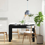 Dining Table Black Oak 120x60x76 cm Engineered Wood 862451