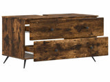 Bathroom Sink Cabinet BREDA Smoked Oak 82 x 41x 59 cm 897460