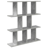 Wall Shelf Concrete Grey 102 x 20 x 96 cm Engineered Wood 8012215
