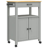 Kitchen Trolley MONZA 60x40x88.5 cm Solid Wood Pine 376098