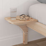 Bed Frame Natural 160 x 200 cm Solid Pine Wood 873181