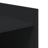 Shoe Cabinet Black 74.5x37.5x100 cm Engineered Wood 848431