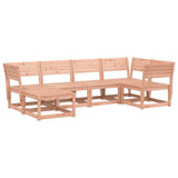 Garden Sofa Set Natural Wood Solid Douglas Fir Wood Large Modular 3217033