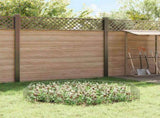 Garden Fence Panel 48 pcs Galvanised Steel Silver 42042939