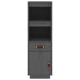 Highboard Grey 34x40x108,5 cm Solid Wood Pine 820154