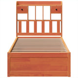 Bed Frame without Mattress Wax Brown 75x190 cm Small Single Solid Wood Pine 3323520
