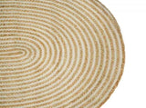 Area Rugs Natural and White 152 x 245 cm Jute 42010765