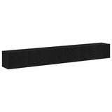 TV Cabinet Set 3 pcs Black Oak Engineered Wood 3333056